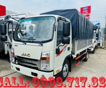 Xe tải 2,5 tấn - dưới 5 tấn 2022 - Xe tải Jac N350S tải trọng 3t49 thùng mui bạt dài 4m3 bảo hành 5 năm