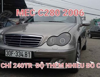 Mercedes-Benz C280 2006 - Màu xám giá ưu đãi
