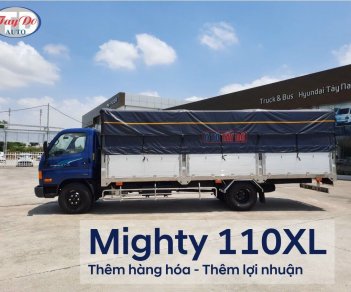 Hyundai Mighty 2022 - Thùng mui bạt full inox bừng nhôm(sẵn xe giao), tải trọng 6700kg -thùng dài 6300mm