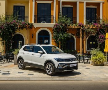 Volkswagen T-Cross Luxury 2023 - màu trắng cực sang, nhập khẩu nguyên chiếc, tặng phí trước bạ, voucher phụ kiện 200 triệu + 0% lãi suất