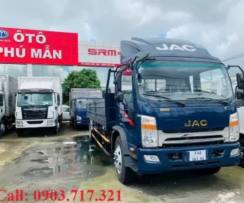 Xe tải 5 tấn - dưới 10 tấn 2023 - Bán trả góp xe tải Jac N900 thùng lửng mới giao ngay 